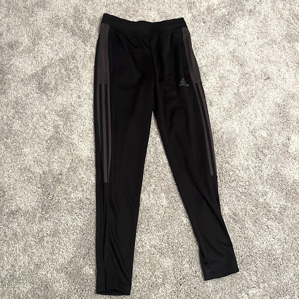 black adidas joggers.